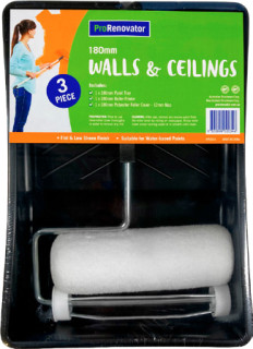 Pro-Renovator-3-Pce-180mm-Walls-Ceilings-Roller-Kit on sale