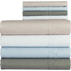 Gracious-Living-Celine-Embroidered-100-Cotton-Sheet-Set on sale