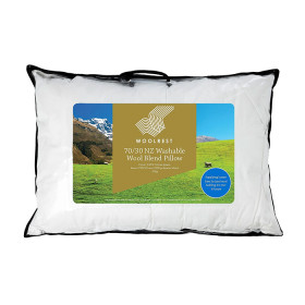 Woolrest-Gold-7030-Wool-Blend-Pillow on sale
