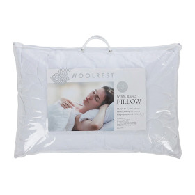 Woolrest-Silver-Quilted-Wool-Blend-Pillow on sale