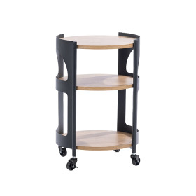 Solace-Parker-3-Tier-Trolley-BlackNatural on sale