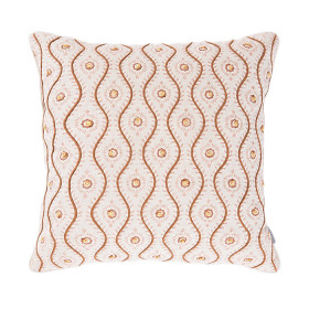 Design-Republique-Camila-Patterned-Cushion-Honey on sale