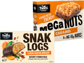 Tasti-Mega-Nuts-Bars-or-Snak-Log-240g on sale