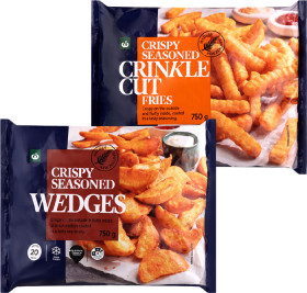 Woolworths-Frozen-Fries-Wedges-or-Roast-Potatoes-750g-1kg on sale