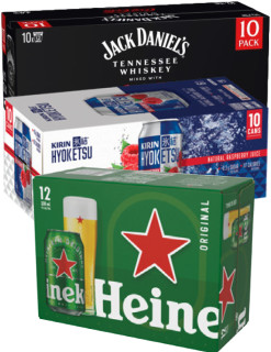Jack-Daniels-Coca-Cola-or-Zero-Sugar-48-Kirin-Hyoketsu-Range-10-x-330mL-Cans-or-Heineken-12-x-330mL-Cans on sale
