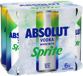 Absolut-Sprite-or-Pineapple-5-6-x-250mL-Cans on sale