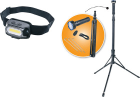 MaxiTrac-Rechargeable-Area-Camp-Light-Torch-500-Lumen-Headlamp-Combo on sale