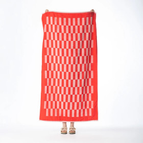 Seaside-Supplies-Double-Jacquard-Velour-Check-Beach-Towel-100-x-180cm on sale