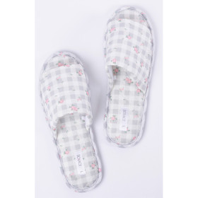 Solace-Gracie-Quilted-Slipper-Grey on sale