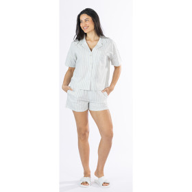 Amparo-Sophie-Stripe-PJ-Set-Natural on sale