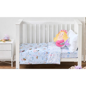 bbb-Kids-Mermaid-Dreams-Cotton-Cot-Cover on sale