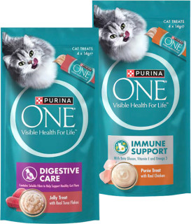 Purina-One-Puree-Cat-Treats-4-Pack on sale
