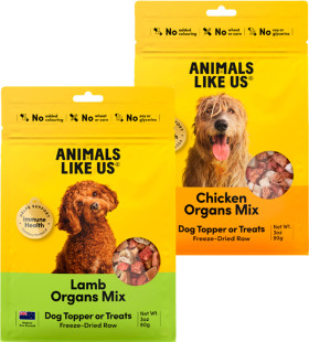 Animals-Like-Us-Dog-Treat-Topper-90g on sale