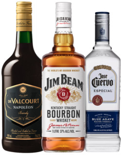 De-Valcourt-Brandy-1L-Jim-Beam-Bourbon-1L-or-Jose-Cuervo-Tequila-Especial-Silver-or-Gold-700mL on sale