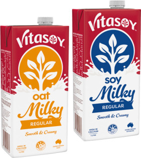 Vitasoy-Oat-or-Soy-Milky-1L on sale