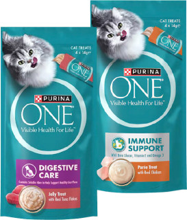 Purina-One-Puree-Cat-Treats-4-Pack on sale