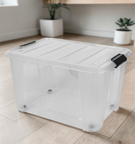 Rolling-Storage-Box-with-Clips-50L on sale