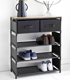 Michigan-3-Tier-Shoe-Rack-with-2-Drawer on sale