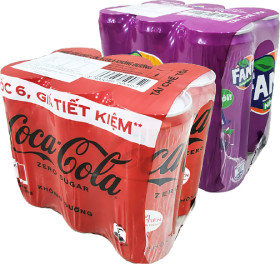 Coke-Fanta-Sprite-320ml-Cans-6-Pack on sale