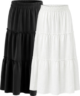 Womens-Boho-Tiered-Midi-Skirt on sale