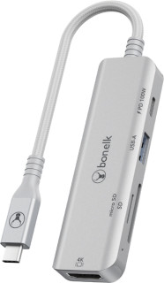 Bonelk-USB-C-to-5in1-Multiport-Hub-80202-R-Silver on sale