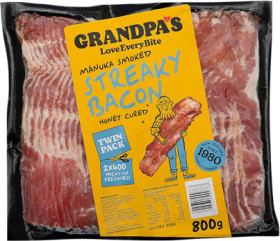 Grandpas-Streaky-Bacon-800g on sale