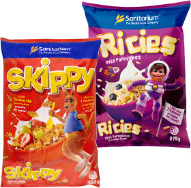 Sanitarium-Skippy-Cornflakes-300g-or-Ricies-275g on sale