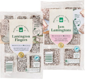 Woolworths-Lamington-Fingers-18-Pack-or-Jam-Filled-Lamingtons-6-Pack on sale