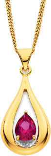 9ct-Created-Ruby-Pendant on sale