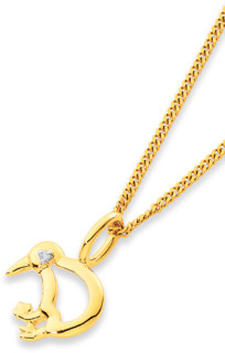9ct-Diamond-Kiwi-Pendant on sale