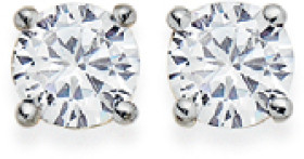 9ct-Cubic-Zirconia-Round-Stud-Earrings on sale