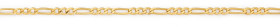 9ct-19cm-Solid-Diamond-Cut-Figaro-31-Bracelet on sale