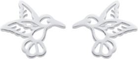 Sterling-Silver-Cut-out-Hummingbird-Stud-Earrings on sale