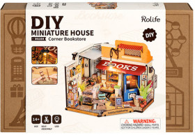 Rolife-DIY-Miniature-House-Corner-Book-Store on sale