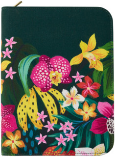 WHSmith-Orchid-Palms-A5-Refillable-Zipped-Notebook on sale