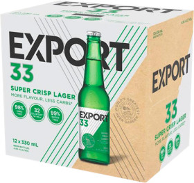 Export-33-Bottles-12-Pack on sale