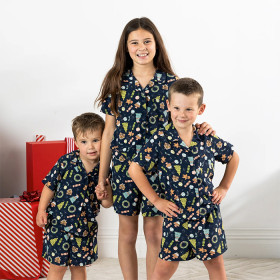 Christmas-Wishes-Wreath-Kids-Pyjama-Sets on sale