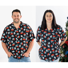 Christmas-Wishes-Pohutukawa-Festive-Adult-Shirt on sale