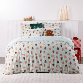 Christmas-Wishes-100-Cotton-Sugar-Spruce-Duvet-Cover-Set on sale