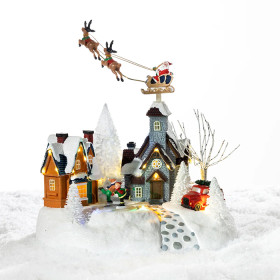 Christmas-Wishes-Flying-Sleigh-29cm on sale