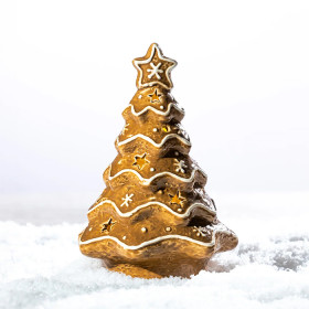 Christmas-Wishes-Ceramic-Gingerbread-Tree-LED on sale