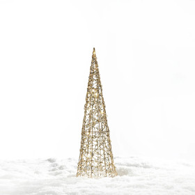 Christmas-Wishes-Gold-Cone-Tree-LED-Dcor-40cm on sale