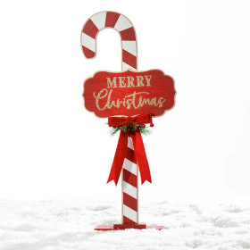 Christmas-Wishes-Wood-Candy-Cane-41cm on sale