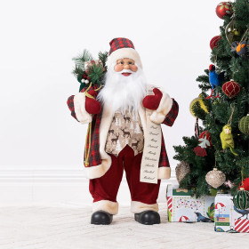 Christmas-Wishes-Red-Traditional-Santa-List-80cm on sale