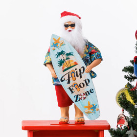Christmas-Wishes-Surfboard-Santa-45cm on sale