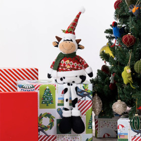 Christmas-Wishes-Mr-Sitting-Long-Leg-Xmas-Cow-70cm on sale