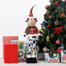 Christmas-Wishes-Mr-Standing-Extendable-Xmas-Cow-90cm on sale