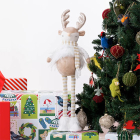Christmas-Wishes-Extendable-Standing-Reindeer-65cm on sale