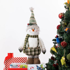 Christmas-Wishes-Standing-Snowman-Pointy-Hat-70cm on sale