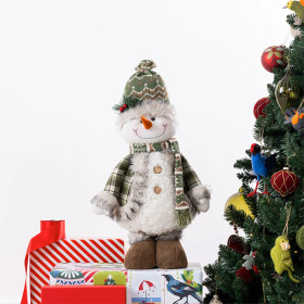 Christmas-Wishes-Standing-Snowman-Beanie-58cm on sale